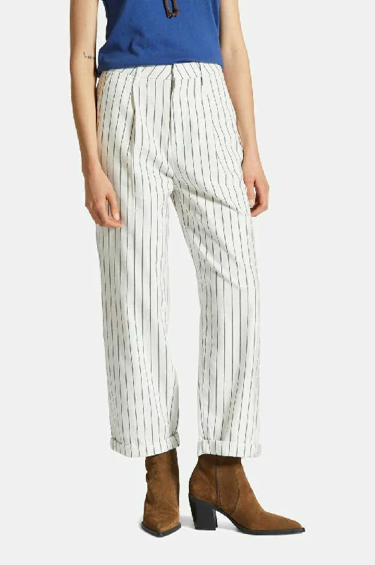 Urban Style Victory Trouser Pant - Off White/Black