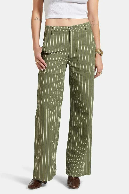 Fashion Must-have Vintage Military Lightweight Pant - Olive Surplus/Whitecap Pinstripe