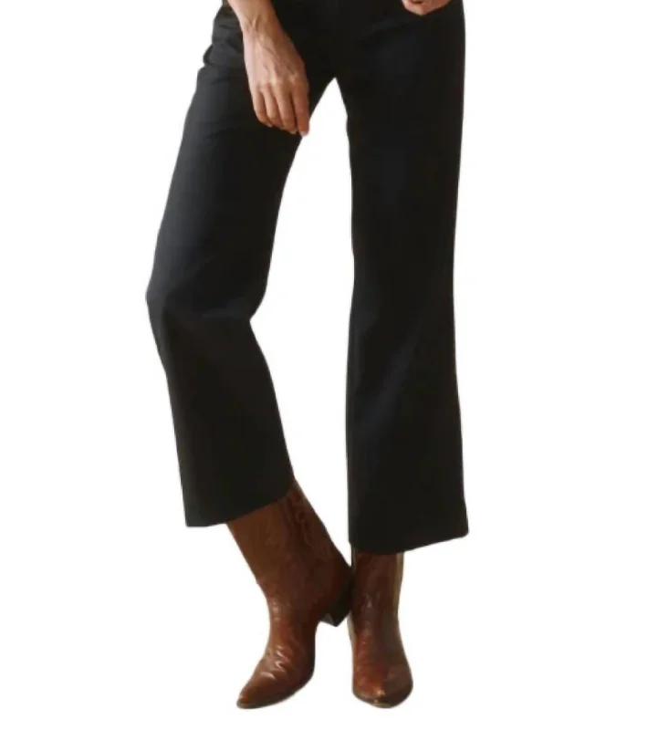 High-quality Design Western Trouser In Navy