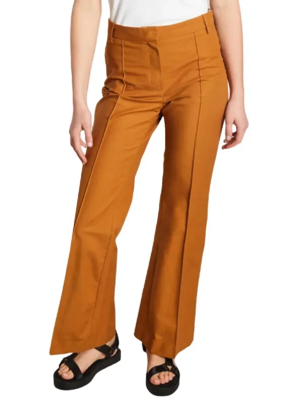 Fashionable And Versatile Women's John Pant In Caramel