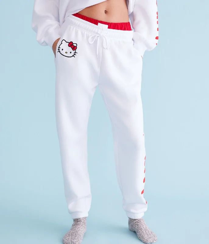 Retro Fashion Aeropostale Hello Kitty Face Jogger Sweatpants