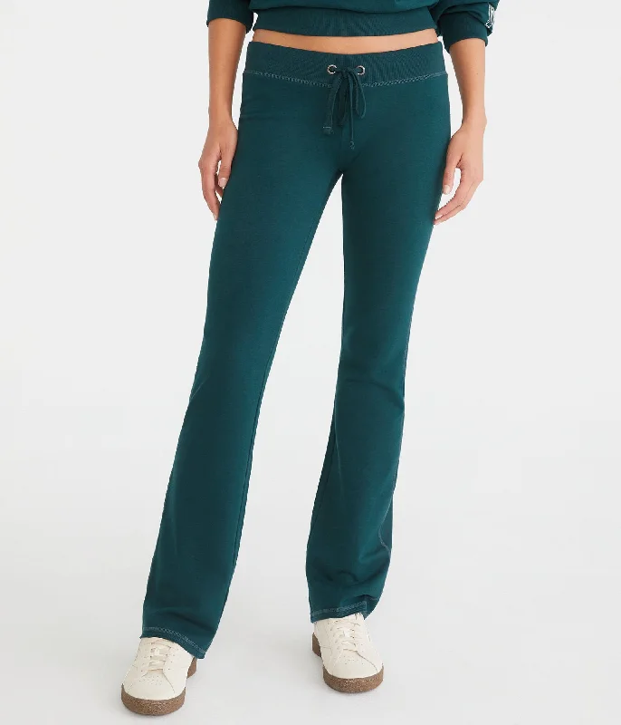 Age-reducing Style Aeropostale Solid Fit & Flare Sweatpants