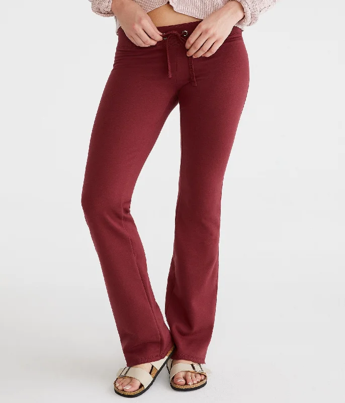 Sports And Leisure Aeropostale Solid Fit & Flare Sweatpants