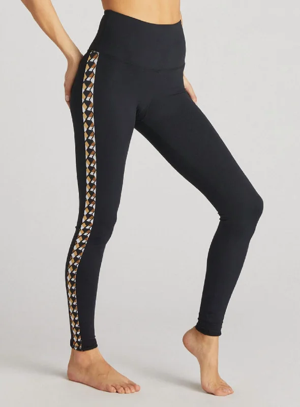 Exquisite Embroidery Gemma Ankle Leggings In Matrix