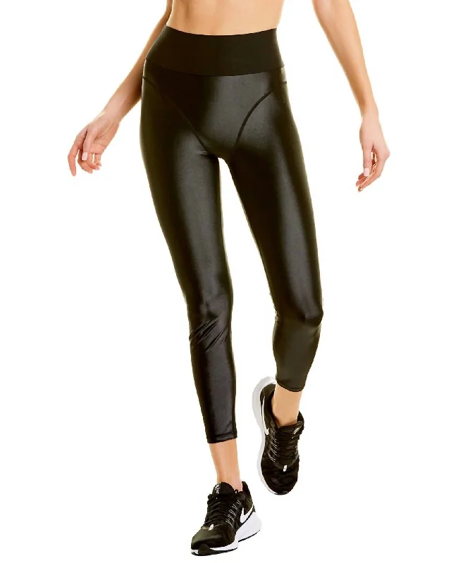 Cute Design Midnight Shine 7/8 Legging In Black